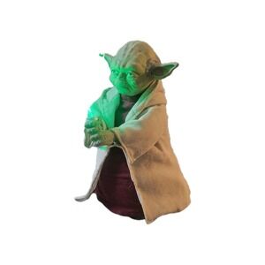 STAR WARS YODA 12" Lighted Christmas Tree Topper With Box - Kurt Adler - WORKS!